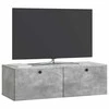 TV staliukas Sieninė TV spintelė 98 x 41 x 30 cm Betono pilka