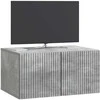 TV staliukas Sieninė TV spintelė Betono pilka 59,5 x 41 x 30 cm