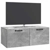 TV staliukas Sieninė TV spintelė Betono pilka 78,5 x 41 x 30 cm