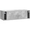 TV staliukas Sieninė TV spintelė 98 x 41 x 30 cm Betono pilka