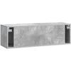 TV staliukas Sieninė TV spintelė Betono pilka 98 x 31 x 30 cm