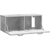 TV staliukas Sieninė TV spintelė Betono pilka 78,5 x 31 x 30 cm