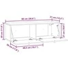 TV staliukas Sieninė TV spintelė 98 x 31 x 30 cm Betono pilka