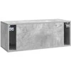 TV staliukas Sieninė TV spintelė Betono pilka 78,5 x 31 x 30 cm