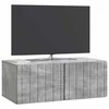 TV staliukas Sieninė TV spintelė Betono pilka 78,5 x 41 x 30 cm