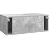 TV staliukas Sieninė TV spintelė Betono pilka 78,5 x 41 x 30 cm