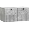 TV staliukas Sieninė TV spintelė Betono pilka 59,5 x 31 x 30 cm