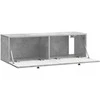 TV staliukas Sieninė TV spintelė Betono pilka 98 x 31 x 30 cm