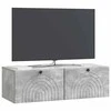TV staliukas Sieninė TV spintelė Betono pilka 99 x 41 x 30 cm