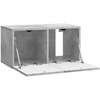 TV staliukas Sieninė TV spintelė Betono pilka 59,5 x 31 x 30 cm