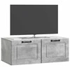 TV staliukas Sieninė TV spintelė Betono pilka 78,5 x 41 x 30 cm