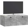 TV staliukas Sieninė TV spintelė Betono pilka 78,5 x 41 x 30 cm