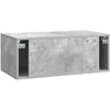 TV staliukas Sieninė TV spintelė Betono pilka 78,5 x 41 x 30 cm