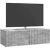 TV staliukas Sieninė TV spintelė Betono pilka 98 x 41 x 30 cm