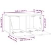 TV staliukas Sieninė TV spintelė 59,5 x 31 x 30 cm Betono pilka