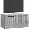 TV staliukas Sieninė TV spintelė Betono pilka 59,5 x 31 x 30 cm