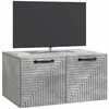 TV staliukas Sieninė TV spintelė Betono pilka 59,5 x 41 x 30 cm