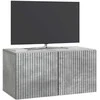 TV staliukas Sieninė TV spintelė Betono pilka 59,5 x 31 x 30 cm