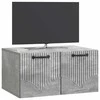 TV staliukas Sieninė TV spintelė Betono pilka 59,5 x 41 x 30 cm