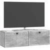 TV staliukas Sieninė TV spintelė Betono pilka 98 x 31 x 30 cm