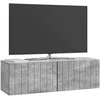 TV staliukas Sieninė TV spintelė Betono pilka 98 x 31 x 30 cm