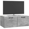 TV staliukas Sieninė TV spintelė Betono pilka 78,5 x 41 x 30 cm