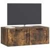 TV staliukas Sieninė TV spintelė Dūminio ąžuolo 78,5 x 41 x 30 cm