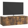 TV staliukas Sieninė TV spintelė Dūminio ąžuolo 98 x 41 x 30 cm