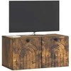 TV staliukas Sieninė TV spintelė Dūminio ąžuolo 59,5 x 31 x 30 cm