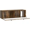 TV staliukas Sieninė TV spintelė Dūminio ąžuolo 98 x 31 x 30 cm
