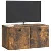 TV staliukas Sieninė TV spintelė 59,5 x 31 x 30 cm Dūminio ąžuolo