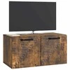 TV staliukas Sieninė TV spintelė Dūminio ąžuolo 59,5 x 31 x 30 cm
