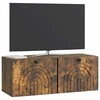 TV staliukas Sieninė TV spintelė Dūminio ąžuolo 78,5 x 31 x 30 cm