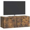 TV staliukas Sieninė TV spintelė Dūminio ąžuolo 78,5 x 31 x 30 cm