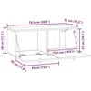 TV staliukas Sieninė TV spintelė 78,5 x 31 x 30 cm Dūminio ąžuolo