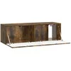 TV staliukas Sieninė TV spintelė Dūminio ąžuolo 98 x 31 x 30 cm