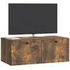 TV staliukas Sieninė TV spintelė Dūminio ąžuolo 78,5 x 41 x 30 cm