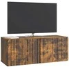 TV staliukas Sieninė TV spintelė Dūminio ąžuolo 78,5 x 31 x 30 cm