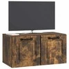 TV staliukas Sieninė TV spintelė Dūminio ąžuolo 59,5 x 31 x 30 cm