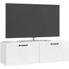 TV staliukas Sieninė TV spintelė Itin blizgi balta 98 x 31 x 30 cm