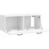 TV staliukas Sieninė TV spintelė Itin blizgi balta 78,5 x 31 x 30 cm