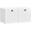 TV staliukas Sieninė TV spintelė Itin blizgi balta 59,5 x 31 x 30 cm