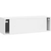 TV staliukas Sieninė TV spintelė 98 x 31 x 30 cm Itin blizgi balta