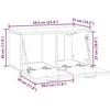 TV staliukas Sieninė TV spintelė Itin blizgi balta 59,5 x 31 x 30 cm