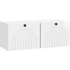 TV staliukas Sieninė TV spintelė Itin blizgi balta 78,5 x 31 x 30 cm