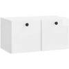 TV staliukas Sieninė TV spintelė 59,5 x 31 x 30 cm Itin blizgi balta