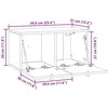 TV staliukas Sieninė TV spintelė 59,5 x 31 x 30 cm Itin blizgi balta
