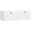 TV staliukas Sieninė TV spintelė 98 x 41 x 30 cm Itin blizgi balta