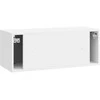 TV staliukas Sieninė TV spintelė Itin blizgi balta 78,5 x 31 x 30 cm