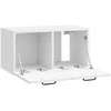 TV staliukas Sieninė TV spintelė Itin blizgi balta 59,5 x 31 x 30 cm